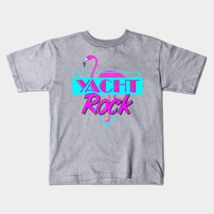 Yacht Rock Retro Flamingo Kids T-Shirt